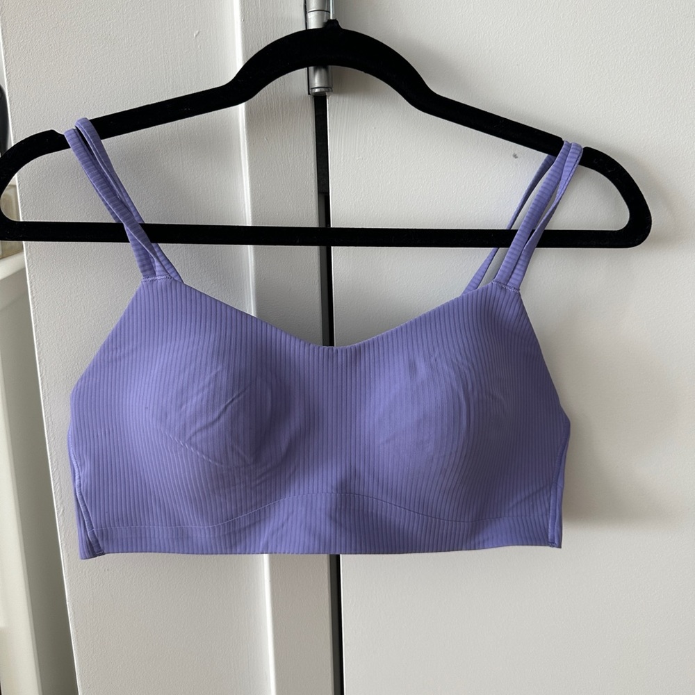 Lululemon Like a Cloud Ribbed Bra, Size 10, Dark Lavender